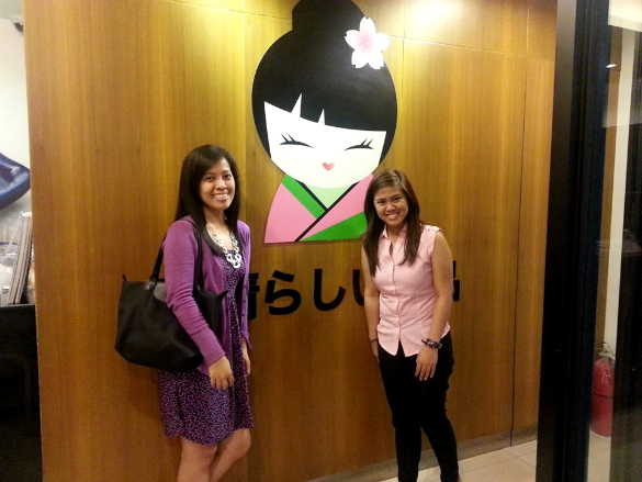 Encouraging time with my officemate (Shermaine) after work. :)