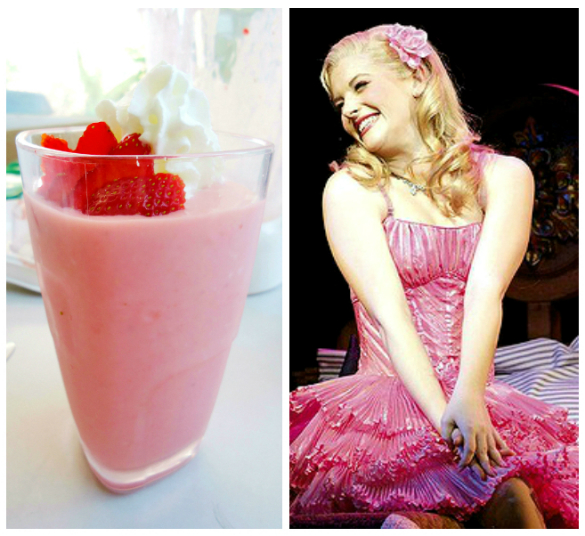 Glinda and my Strawberry Shake